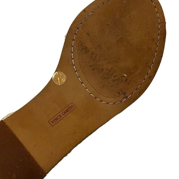 Vince Camuto Women's Espadrille Wedge Sandal Sueded Black Summer 8.5 (39) 8 1/2M - Picture 13 of 14